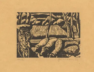 Herder by Jo Bezaan, 1925 — digital art print download