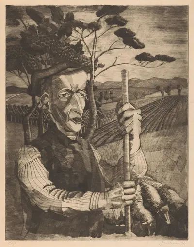 Herder by Jo Bezaan, 1926 — digital art print download