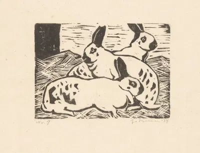 Konijnen by Jo Bezaan, 1924 — digital art print download