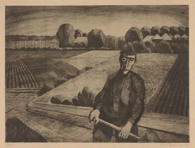 Landarbeider by Jo Bezaan, 1926 — digital art print download