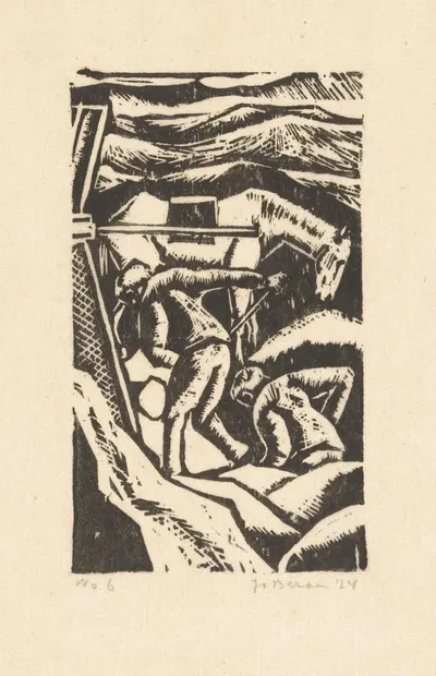 Landarbeiders by Jo Bezaan, 1924 — digital art print download