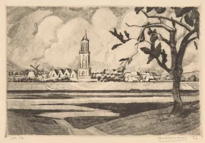 Rhenen by Jo Bezaan, 1921 — digital art print download