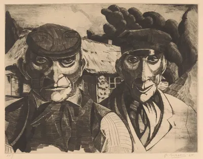 Twee boeren by Jo Bezaan, 1925 — digital art print download