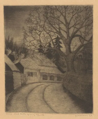 Weg en boerderij by Jo Bezaan, 1928 — digital art print download