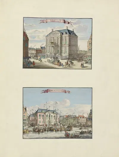 Schielandshuis Admiraliteitshof 't Gemeenelandts Huys van Schielandt t'Admiraliteit Hof by Johannes de Vouw, 1694-1695 —…