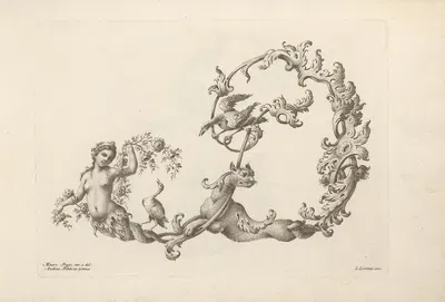 Буква D by Мауро Погги, 1745-1765 — digital art print download
