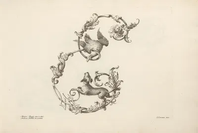 Буква Е by Мауро Погги, 1745-1765 — digital art print download