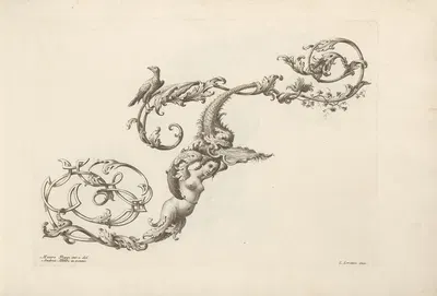 Буква F by Мауро Погги, 1745-1765 — digital art print download