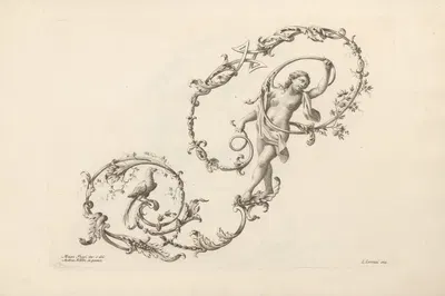 Буква П by Мауро Погги, 1745-1765 — digital art print download