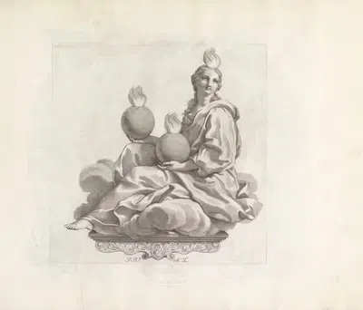 Personificatie van de Goddelijkheid by Robert van Audenaerde, 1673-1743 — digital art print download