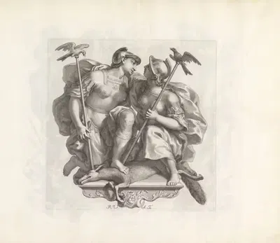 Personificatie van Verbond by Robert van Audenaerde, 1673-1743 — digital art print download
