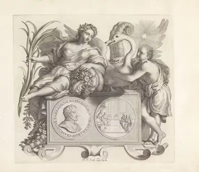 Portret van Francesco Barbarigo en de personificaties Voorspoed en Goed Gesternte by Robert van Audenaerde, 1673-1743 —…