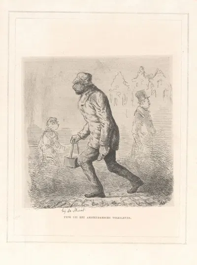 Еврейский чистильщик обуви by Александр Вер Хуэл, 1864 — digital art print download