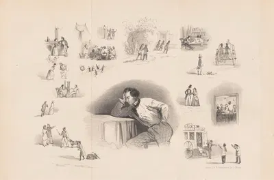 Спотпрент в Лейденском студенческом альманахе by Александр Вер Хуэл, 1848 — digital art print download