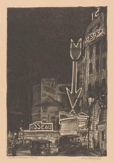 Барбес Рошешуар, Париж by Аренд Хендрикс, 1929 — digital art print download
