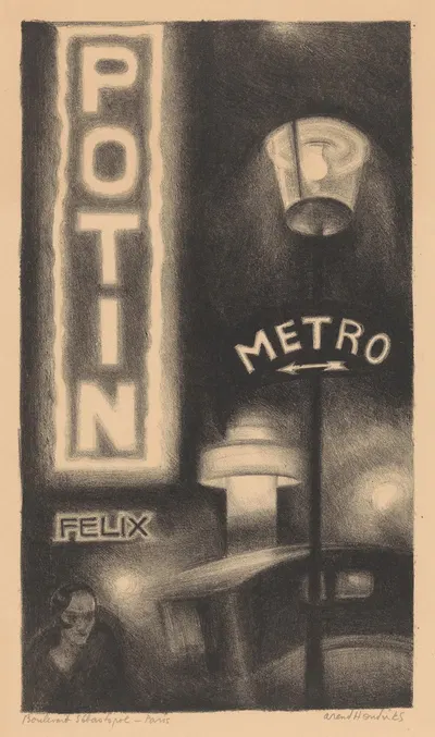 Бульвар Себастополя, Париж by Аренд Хендрикс, 1929 — digital art print download