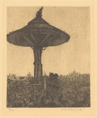 Зонт by Аренд Хендрикс, 1911 - 1931 — digital art print download