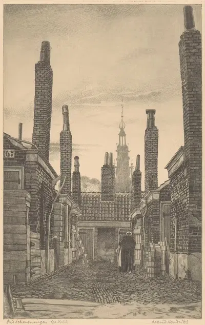 Старый Шевенинг by Аренд Хендрикс, 1911 - 1943 — digital art print download
