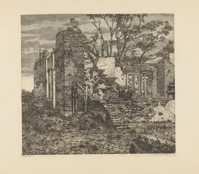 Руины дома by Аренд Хендрикс, 1911 - 1942 — digital art print download