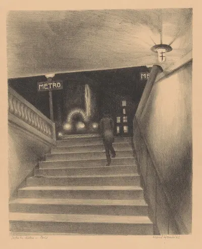 Выход из метро by Аренд Хендрикс, 1911 - 1931 — digital art print download