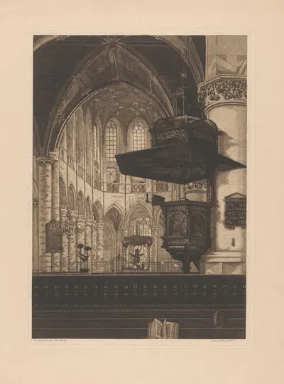 Церковь Святого Иакова в Гааге by Аренд Хендрикс, 1931 — digital art print download
