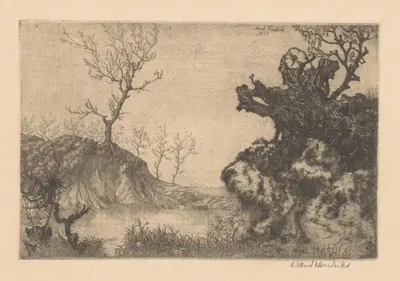 Пруд by Аренд Хендрикс, 1923 — digital art print download
