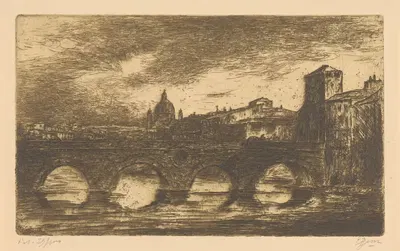 Avond te Verona by Etienne Bosch, 1873-1931 — digital art print download