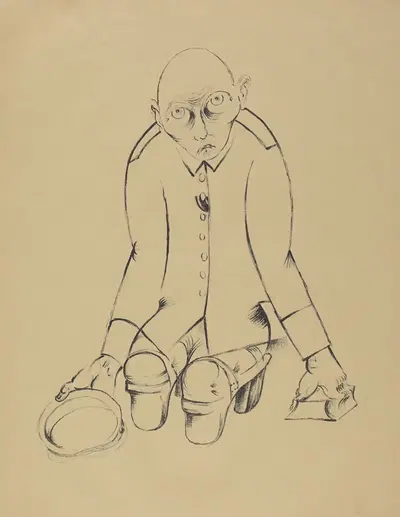 Кормилец (The Bread Winner) by Генрих Хёрле, 1920 — digital art print download