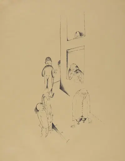 Вечная боль by Генрих Хёрле, 1920 — digital art print download