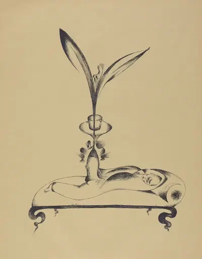Человек с деревянной ногой мечтает by Генрих Хёрле, 1920 — digital art print download
