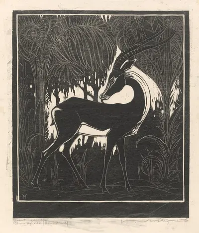 Grant gazelle by Анри Верстайнен, 1892-1940 — digital art print download