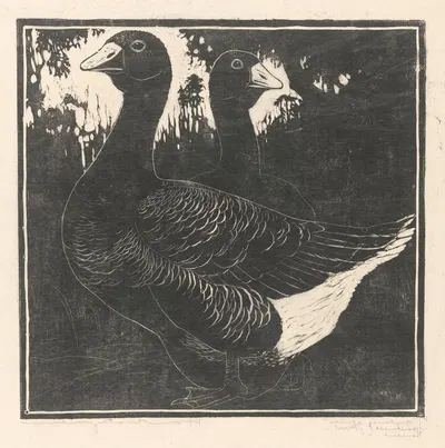 Toulouse ganzen by Анри Верстайнен, 1892-1940 — digital art print download