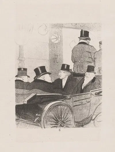 Appelé aux fonctions publiques, il figure dans les cérémonies officielles by Hermann-Paul, 1895 — digital art print download