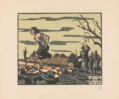 Kultur au printemps by Hermann-Paul, 1915 — digital art print download