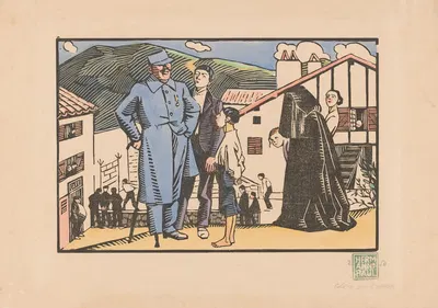 Le blessé de Biriatou by Hermann-Paul, 1874 - 1940 — digital art print download