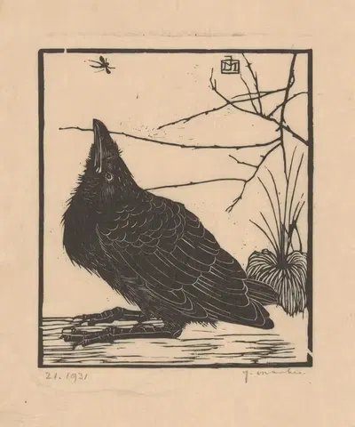 Кружащаяся воробей by Ян Манкес, 1918 — digital art print download
