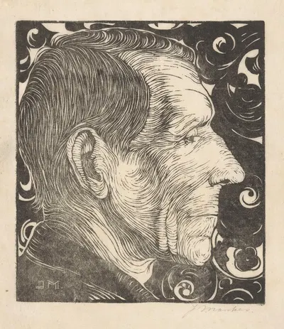 Портрет Бейнта Манкеса by Ян Манкес, 1914 — digital art print download