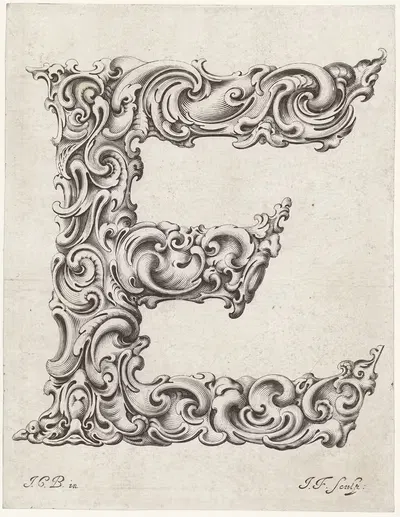 Буква Е by Еремия Фалк, 1645-1650 — digital art print download