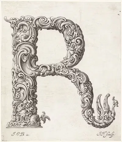 Буква Р by Еремия Фалк, 1645-1650 — digital art print download