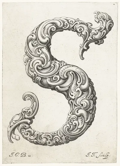 Буква С by Еремия Фалк, 1645-1650 — digital art print download
