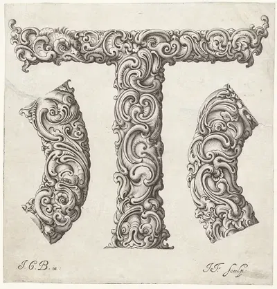 Буква Т by Еремия Фалк, 1645-1650 — digital art print download