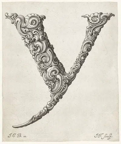 Буква Y by Еремия Фалк, 1645-1650 — digital art print download