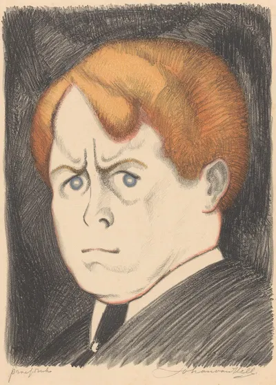 Portret van Willem Mengelberg by Johan van Hell, 1916 — digital art print download