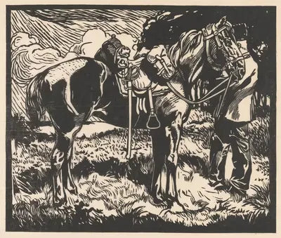 Конь кавалерии by Иоганнес Иосифус Аартс, 1881-1931 — digital art print download