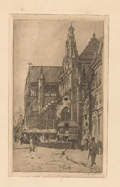 Харлем by Виллем Адрианус Грондхаут, 1888-1934 — digital art print download