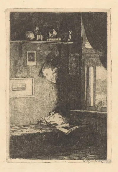 Hoek van een atelier by Виллем Адрианус Грондхаут, 1888-1934 — digital art print download
