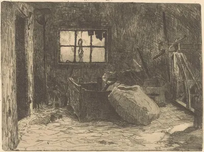 Interieur van een schuur by Виллем Адрианус Грондхаут, 1888-1934 — digital art print download