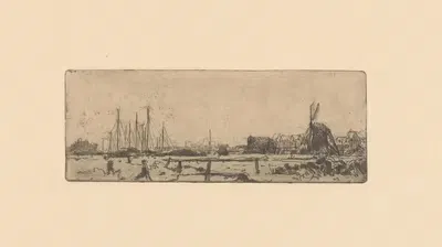 Лахавен и Лахмолен в Гааге by Виллем Адрианус Грондхаут, 1888-1934 — digital art print download