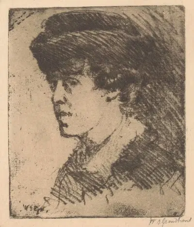 Портрет неизвестной женщины by Виллем Адрианус Грондхаут, 1888-1934 — digital art print download