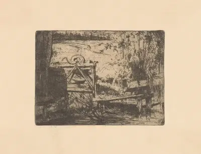 Точильный камень на берегу by Виллем Адрианус Грондхаут, 1888-1934 — digital art print download